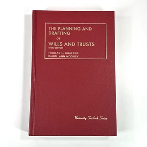 Planning And Drafting Of Wills And Trusts 3rd Ed University Textbook Series 1991 - Picture 1 of 15