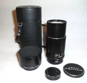 REDUCED! Pentax Super-Takumar 200mm f4 M42 Screw Mount Lens w/ Hood & Case MINT! - Picture 1 of 10