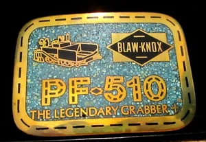 Blaw Knox PF-510 bituminöser Asphaltfertiger Finisher Gürtelschnalle Bau BK - Bild 1 von 4