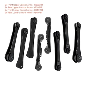 8Pcs Front & Rear Lower & Upper Control Arms for 1997-2006 Jeep TJ Wrangler - Picture 1 of 12