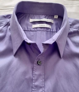 Men's Kenneth Cole Formal-School-Casual Shirt - Purple with a Sheen - 16.5'' - Picture 1 of 10