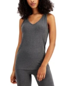 Camiseta sin mangas ALFANI Intimates talla: grande carbón brezo cuello en V - Imagen 1 de 9