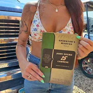 Manual de operador original OEM para reparación John Deere 25 Combine OM-H35-353 - Imagen 1 de 7