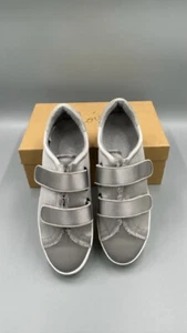 Joie Sneaker Sneaker Womens 39.5 Satin Silver NWB $50 - Picture 1 of 7