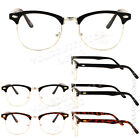 Classic Vintage Style Brown Eye glasses Retro Trend Men's Women's Clear Lenses