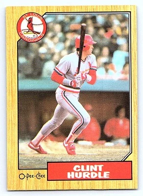 1987 O-Pee-Chee **C** Clint Hurdle St. Louis Cardinals #317 - Image 1 of 2