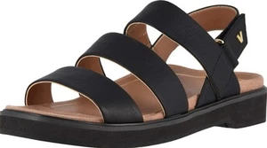 Vionic Leila Keomi Black Backstrap Sandals Orthotic Support Size 10 - Picture 1 of 9