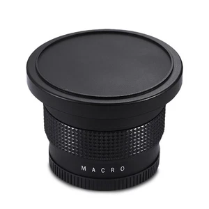 Black 58mm 0.35X Fisheye Camera Lens Wide Angle For Canon Rebel T7 EOS 80D 70D - Picture 1 of 13