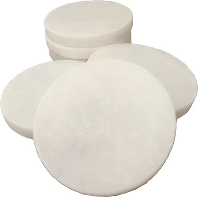 Weiße Glatte Steine Rund Malsteine Bastelsteine für Kunst und Deko - Bild 1 von 4