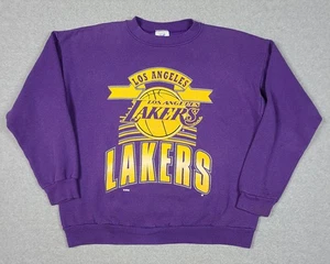 Vintage Los Angeles Lakers LA Artex Sweatshirt Crewneck Size Large NBA USA - Picture 1 of 6