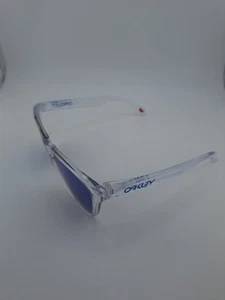 Oakley FROGSKINS Sonnenbrille polarisiert kristallklares Gestell Saphir-Prizm-Gläser - Bild 1 von 9