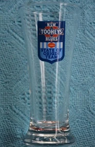 NSW TOOHEYS BLUES LAGER BEER GLASS. State of Origin NEW. Rare Promo Item. - Bild 1 von 1