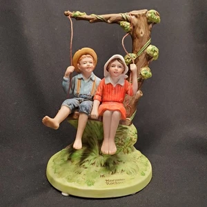 Vintage 1982 Norman Rockwell Museum. Inc Keramik Figur "Summer Fun" - Bild 1 von 9