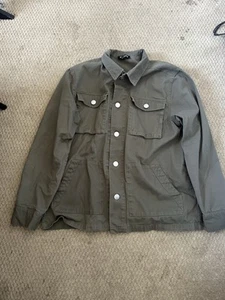 Men’s True Religion Buddha Logo Military Jacket Kalamata Green Size L - Picture 1 of 5