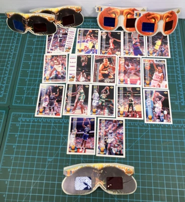 Lote de tarjetas 3D de baloncesto de colección Upper Deck NBA 3D Jam con gafas Thomas Robinson Kemp Foto 1 de 4