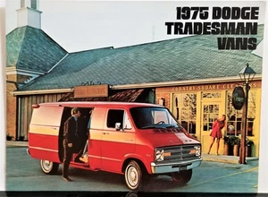 Vintage 1975 Dodge Tradesman Vans OEM Dealer New Car Sales Brochure NOS - Picture 1 of 3