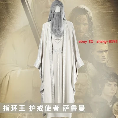The Lord of the Rings：The Fellowship of the Ring Saruman Halloween Costume Suit - Photo 1/4