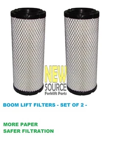 (2)  AIR FILTERS 0304-434 TEREX 7021875 SKYTRACK JLG 70003783 GRADALL FA089 - Picture 1 of 4