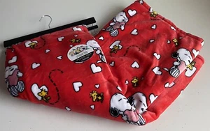 Peanuts Snoopy Corazón Día de San Valentín Lanzamiento Rojo Súper Suave 60 X 70” Woodstock NUEVO - Imagen 1 de 13