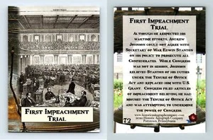 1st Impeachment Trial #72 POTUS The First 36 Historic Autographs 2020 Card - Picture 1 of 1