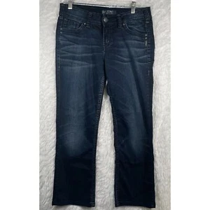 Silver Jeans Co Jeans Women's Size 30x33 Suki Slim Boot Cut Embellished Pockets - Picture 1 of 12