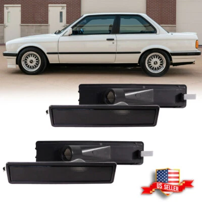 4 шт дымчатых габаритных огней на бампер F+R для 1988–1996 BMW E32 E34 5 7 серии - Изображение 1 из 4
