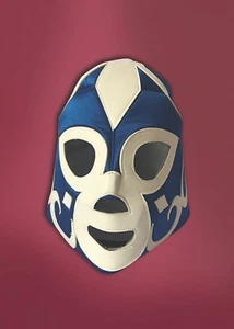 Blue and White Wrestler Wrestling Mask - Picture 1 of 1