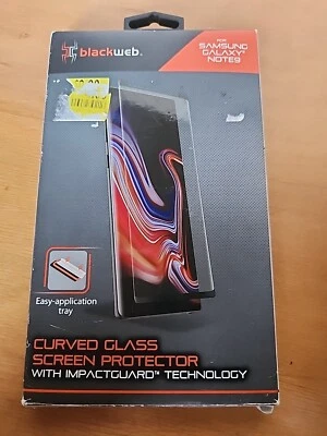 Case-Friendly Curved Glass Screen Protector for Samsung Note9, by Blackweb - Image 1 of 2
