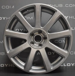 GENUINE AUDI A8 4E 20" INCH 9 SPOKE SILVER ALLOY WHEELS X4 4E0601025AF - Picture 1 of 3