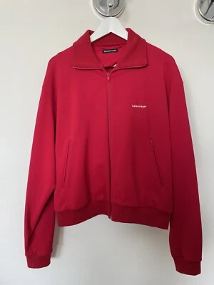 Balenciaga Felpa Uomo Taglia 50 Cropped Rossa  - Immagine 1 di 4