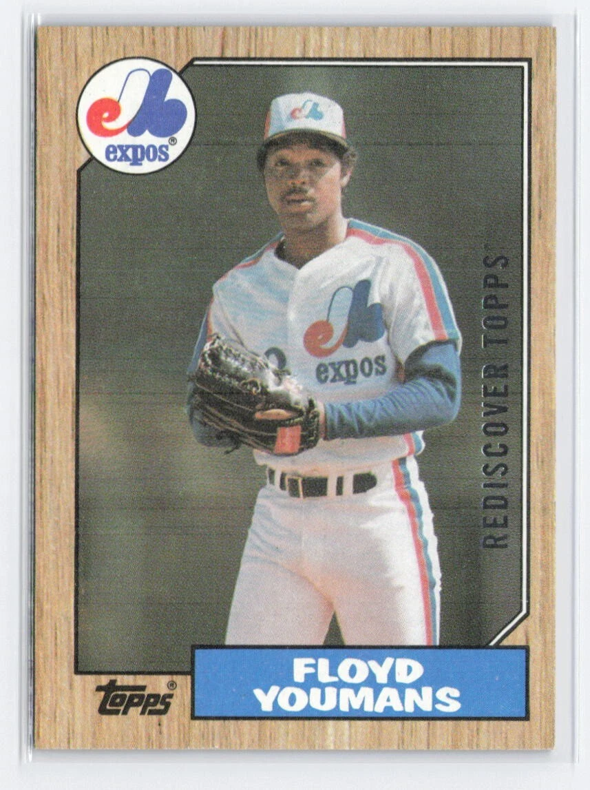 1987 Topps Rediscover Topps Floyd Youmans #105 Montreal Expos