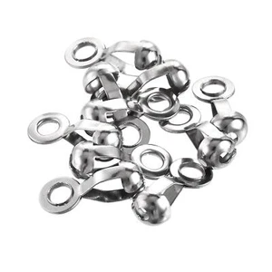 Ball Chain Connector 8mm Hole Pull Loop Link Stainless Steel 10pcs - Picture 1 of 6