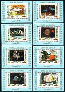 Peces tropicales 1972, Umm Al Quwain, Mi.1306, MNH, 16 bloques - Imagen 1 de 2