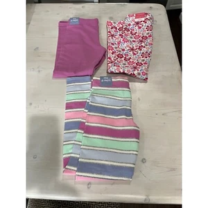 Cynthia Rowley and Isaac Mizrahi Leggings bundle floral Striped 10/12 - Picture 1 of 5