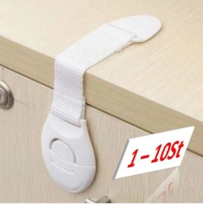 GTC 1-10x Kindersicherung Schrankschloss / Schublade - 3M Klebepads