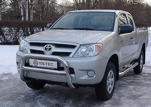 PARE BUFFLE BAS TOYOTA HILUX 2006-2016 NON HOMOLOGUE INOX DIA 76mn, - Picture 1 of 2