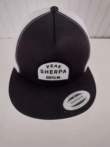Sherpa Schirmmütze Seattle WA Trucker Baseball Cap One Size Netzrücken schwarz weiß - Bild 1 von 10