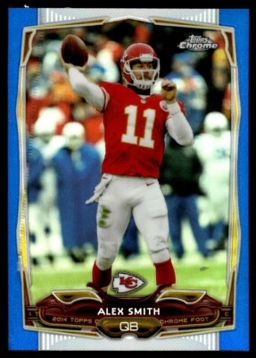2014 Topps Chrome Blue Refractor Alex Smith 191/199 - Image 1 of 2