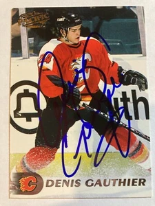 1998-99 Pacific - DENIS GAUTHIER #118 Calgary Flames Autographs - Picture 1 of 1