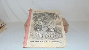 AGRICULTURAL ALMANAC 1931 LANCASTER PA ORIGINAL - Foto 1 di 4