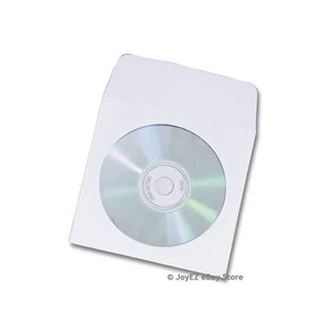 100 CD DVD funda de papel con ventana transparente plegable abatible - Imagen 1 de 1