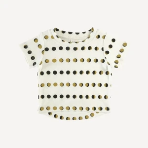 T-shirt Kate Quinn manica corta Essential Boxy righe fasi lunari taglia 2T organo - Foto 1 di 5