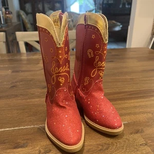 Disney Store Jessie Red Boots Dress Up Costume Shoe Toy Story Cowgirl Size 7/8 - Picture 1 of 4
