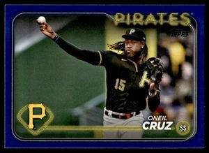 2024 Topps Series 1 Royal Blue Oneil Cruz Pittsburgh Pirates #90 - Bild 1 von 2