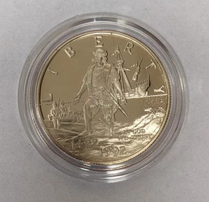 1992 S Columbus Proof Half Dollar - Picture 1 of 3