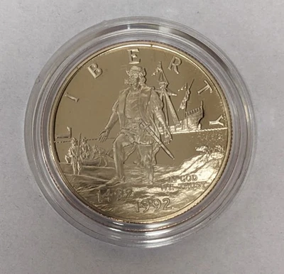 1992 S Columbus Proof Half Dollar - Image 1 of 3