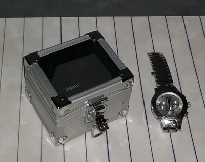 ¡RELOJ CRONÓGRAFO DE ACERO INOXIDABLE LOGOART ORIGINAL 2007 DE COLECCIÓN DE LOS YORK YANKEES!!! Foto 1 de 4