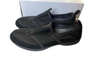 Easy Spirit Women’s Black Leather Upper Slip On Sneakers Size 10 Narrow  - Picture 1 of 9