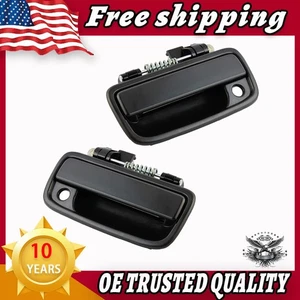 New Exterior Front Door Handles Set R&L Black For 1995-2004 Toyota Tacoma F3 - Picture 1 of 8