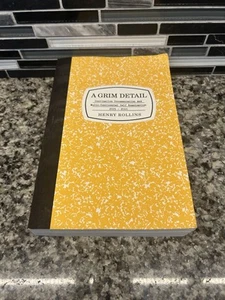 Henry Rollins A Grim Detail Book Signed OOP Rare Autograph Paperback Yellow - Picture 1 of 6